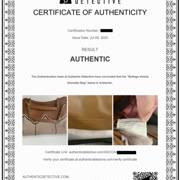 Bottega Veneta Caramel Leather & Taupe Canvas Hand to Crossbody Strap Bag w/ COA - Picture 3 of 16